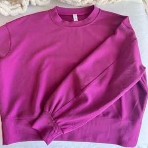 Pretty pink Lululemon crew neck